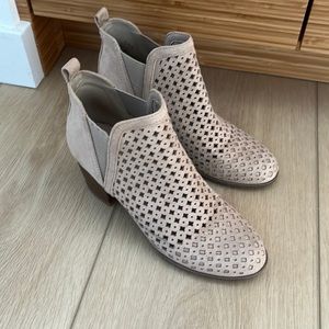 Faux suede boots